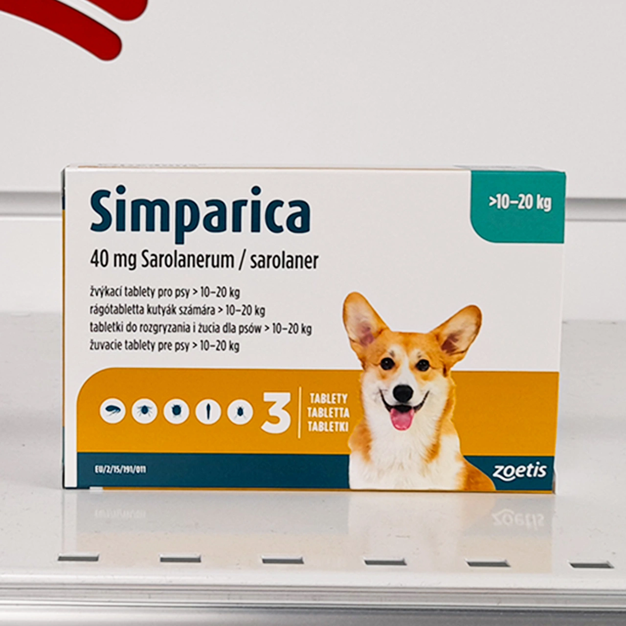 Simparica ochrona dla psa 10-20kg