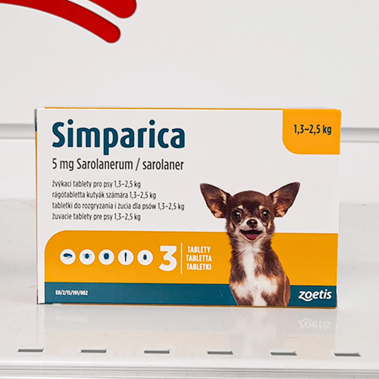 Tabletki Simparica na kleszcze 15-25kg