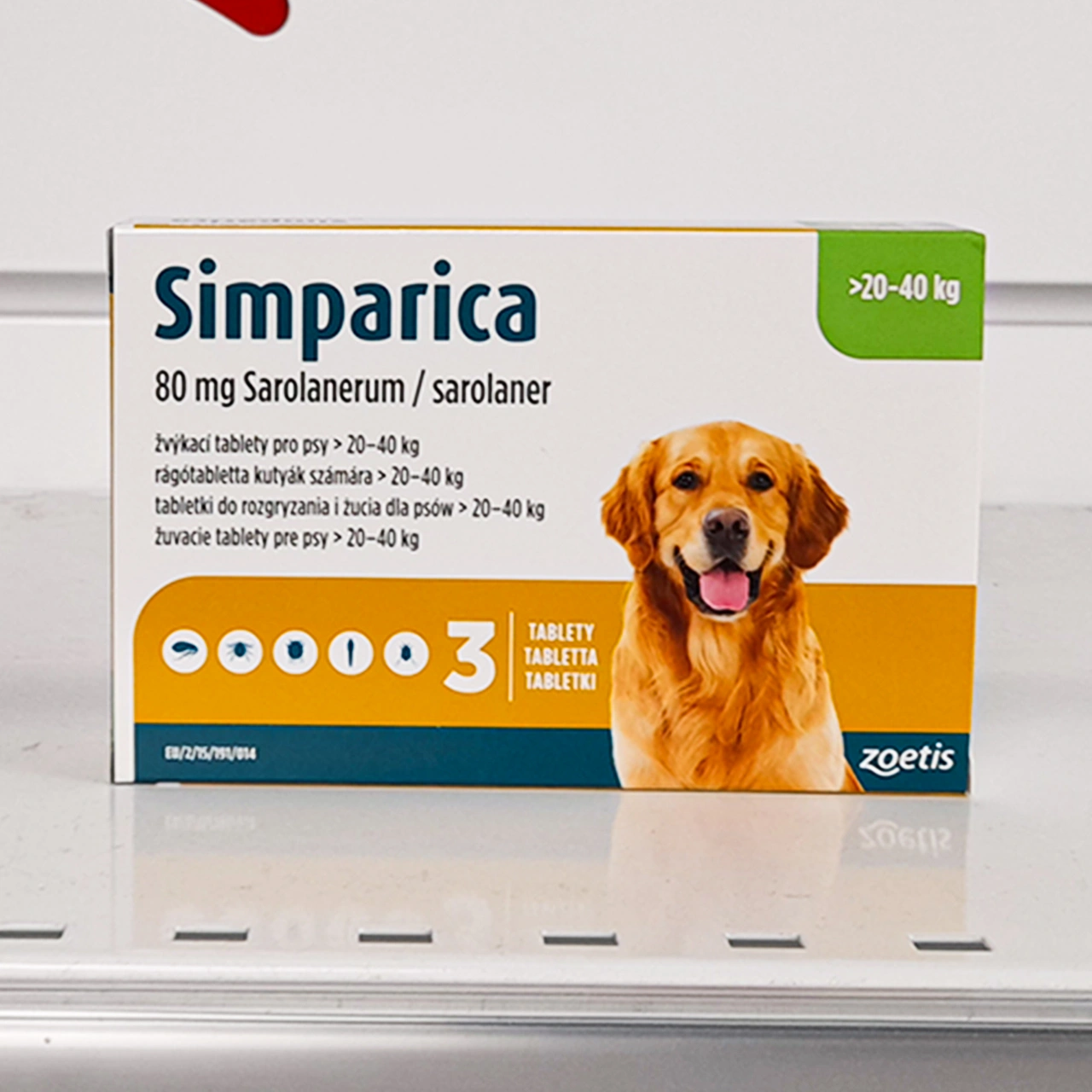 Simparica przeciw kleszczom 20-40kg