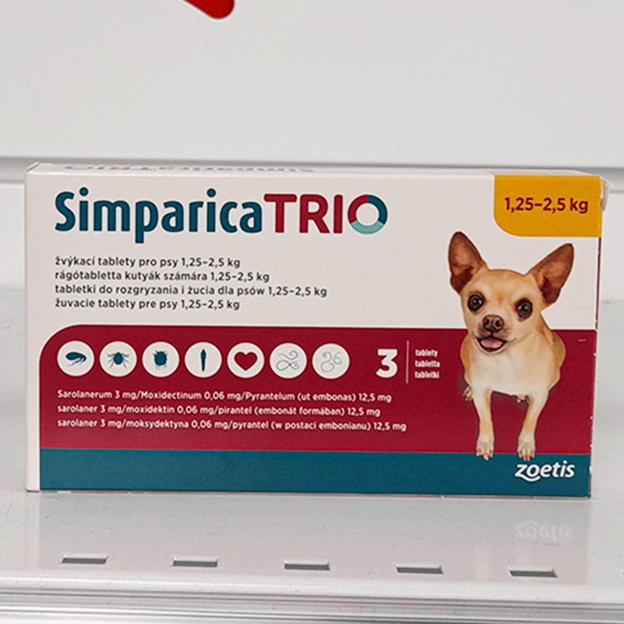 Simparica Trio 15-25kg wielofunkcyjna ochrona